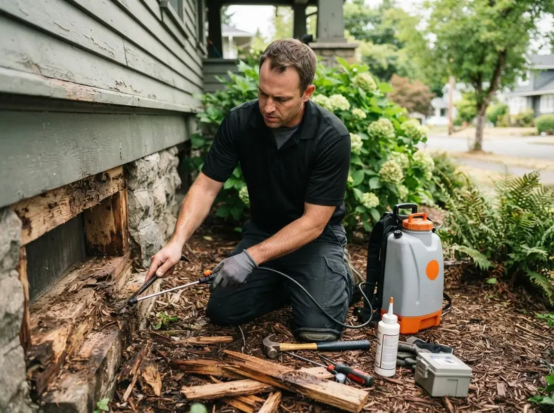 Carpenter Ant Structural Remediation in Tacoma, WA